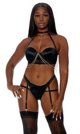 Black Diamond In The Rough Lingerie Set Areous